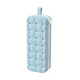 thumbnail image 2 of Soft Silicone Quilted Grids Zipper Pencil Case, Durable and Flexible Storage Pouch for Pens and Stationery, Lightweight and Easy to Clean for Office, Travel, and Daily Organization, 2 of 5