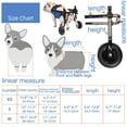 VISALY Dog Wheelchair,Dog or Cat Wheelchair for Back Legs,Adjustable Pets Wheelchairs Mobility