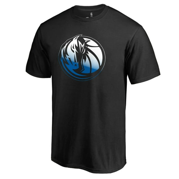 Men's Black Dallas Mavericks Gradient Logo T-Shirt