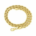 thumbnail image 3 of 5mm 14k Yellow Gold Plated Twisted Rope Chain Necklace, 24 inches + Gift Box, 3 of 7