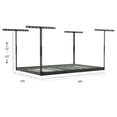 thumbnail image 5 of MonsterRax 4x6 Overhead Garage Storage Rack - 500lb Weight Capacity - Adjustable Height - (24" - 45", Hammertone), 5 of 5