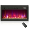thumbnail image 1 of Gymax 23'' Electric Fireplace Insert Recessed 1500W Fireplace Heater w/ Remote Control, 1 of 10