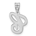 thumbnail image 4 of FJC Finejewelers 14 kt White Gold  Script Letter C Initial Charm 14 mm x 11 mm, 4 of 6