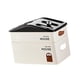 thumbnail image 1 of Caja de almacenamiento para enrutador, soporte para cable, caja de regleta decorativa multifuncional Doble capa, 1 of 7