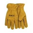 thumbnail image 2 of Kinco 97-L Gloves, Men's, L, Keystone Thumb, Shirred Elastic Cuff, Cowhide Leather, Gold, 2 of 6