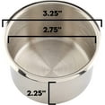 thumbnail image 5 of Brybelly Single Stainless Steel Cup Holder, Small - Silver Drop-in Anti-S Storage Solution or Replacement Item, 5 of 5