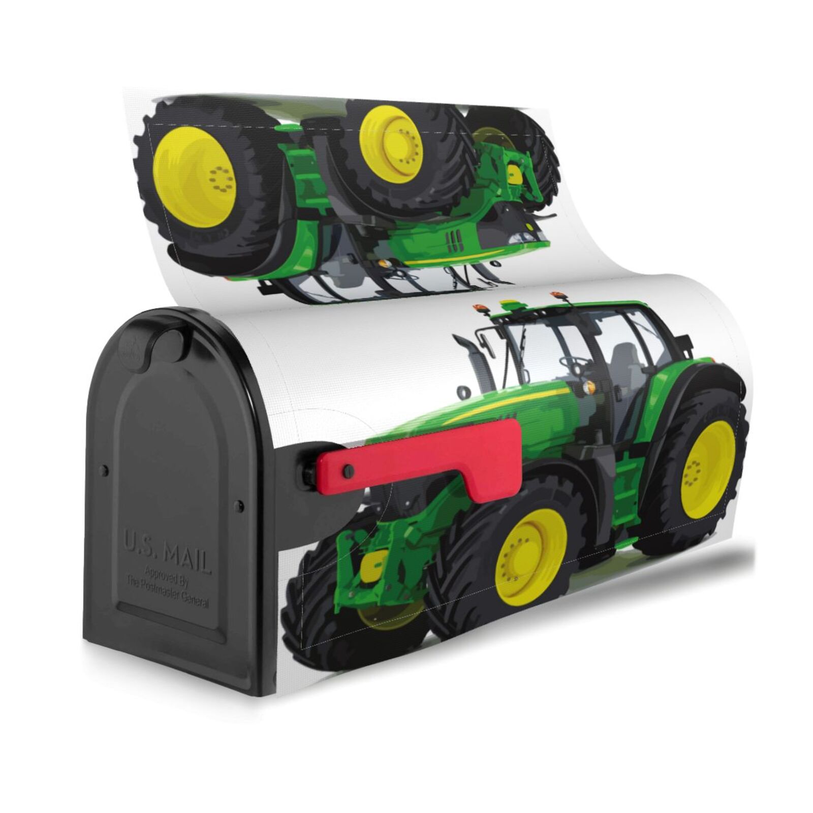 Logiee big farm tractor Print Post Letter Box Wrap Decor, Mailbox Cover Suitable for Standard Mailbox and Large Size Mailbox,Outdoor Yard Decoration-21x18 in