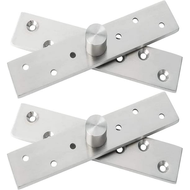 2 Pack Door Pivot Hinge 360Rotation Hidden Door Hinge Concealing Door