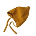 thumbnail image 2 of Auroural Winter Hats for Kids Knit Hats for Kids Ear Flaps Baby Ear Protection Hat Knitted And Warm For Fall And Winter Solid Color Hat For Young Babies Yellow, 2 of 3