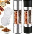 thumbnail image 5 of ​​Manual Stainless Steel Salt & Pepper Grinder Set, 2-in-1 Adjustable Ceramic Grinding Spice Mill – Compact Kitchen Tool for Home & Outdoor Use, Eco-Friendly Design​​, 5 of 7
