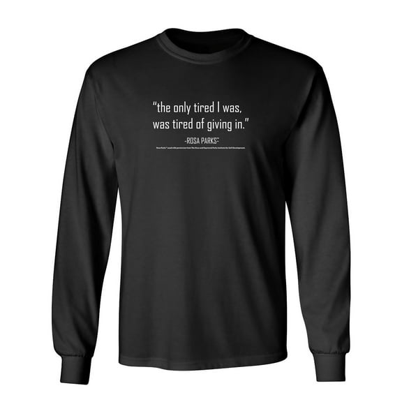 Tired Of Giving In Sarcastic Novelty Gift Idea Adult Humor Funny Men's Long Sleeve Shirts