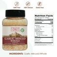 thumbnail image 3 of Pride Of India- Garlic Minced Whole- 7oz (200gm)- Made from whole, fresh garlic cloves to give finely grated uniform strips - GMO Free, Vegan, Gluten-Free, and No Artificial Colors, 3 of 7