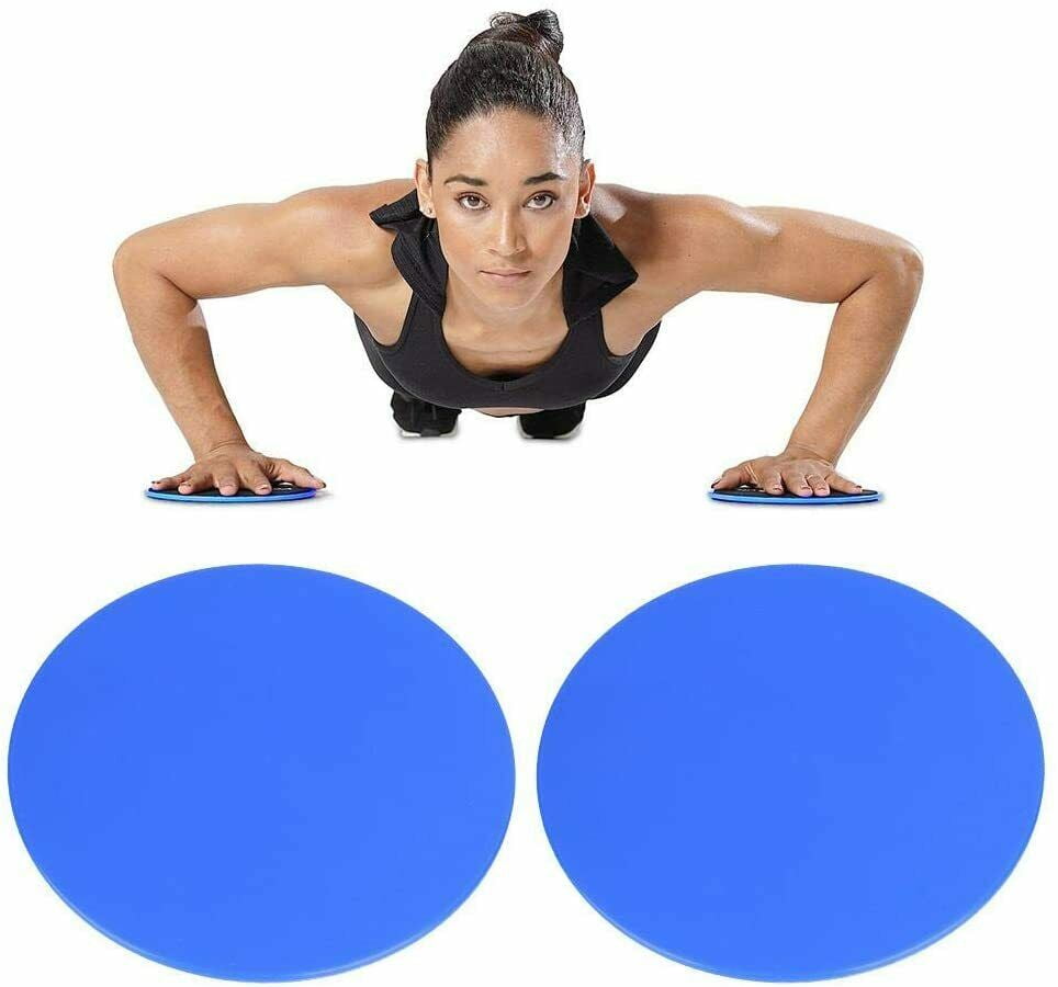 EASYG 2PCS Fitness Gym Gliding Pads Exercise Sliding Disc Gym Core