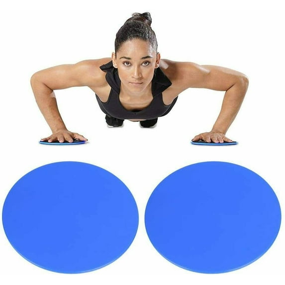 EASYG 2PCS Fitness Gym Gliding Pads Exercise Sliding Disc Gym Core Sliders Tool
