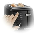 thumbnail image 3 of Cuisinart Grille-Pain Compact 2 Tranches, Noir avec Commandes de Réchauffage, Décongélation et Bagel, 3 of 3