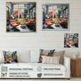 thumbnail image 4 of Designart "Coral Blue Mid Century Vintage Chair Vibes" Mid-century Floater Framed Canvas Print, 4 of 7