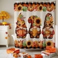 thumbnail image 3 of Fall Gnome Shower Curtains for Bathroom, Sunflower Maple Leaf Pumpkin Waterproof Fabric Shower Curtain for Bathroom Bathtub Decoration, Machine Washable, 54x"78", 3 of 9