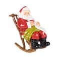 thumbnail image 2 of Estatua decorativa de Papá Noel, estatuilla navideña, escultura de resina, adorno para sala de estar, oficina, estantería, escritorio, inauguración de, 2 of 9
