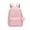 154-Pink, variant on Solid Color Pom Pom Pendant Backpack for Ages 5rd 6th 8th 10th Simple Front Pocket Adjustable Straps Waterproof Casual Elementary Back To School Mini Bookbag