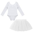 thumbnail image 3 of Alvivi Girls Swan Lake Ballet Dance Leotard with Tutu Skirt Dress Ballerina Performance Costume White 3, 3 of 7
