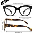 thumbnail image 3 of GFDYREE 2 Pairs Oversized Retro Reading Glasses for Women, Oprah Style Large Blue Light Blocking Readers, 3 of 7