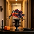 thumbnail image 6 of Gothic Halloween Artificial Bouquet 12.2In, Faux Rose Sunflower Dahlia Dark Floral Arrangement for Halloween Table & Window Seasonal Decor,Multicolor, 6 of 6