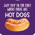 thumbnail image 4 of Inktastic Just Skip to the Part Where There Are Hot Dogs Boys or Girls Baby Bib, 4 of 4