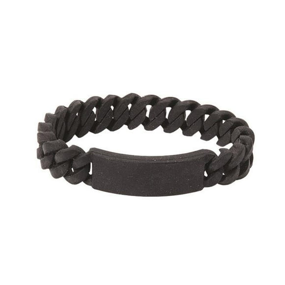 Twist O Might Silicone Bracelet - Black