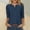 Navy, variant on Atogsazn Women's 3/4 Sleeve Shirts Casual V Neck Button Down Tshirt Loose Pullover Fashion Tops Tee Navy S