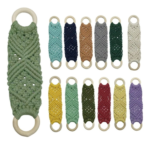 Xssm Kitchen Towel Ring Dish Towel Holder - Smooth Surface Easy to Hang - Crochet Hanging Dish Towel Holder