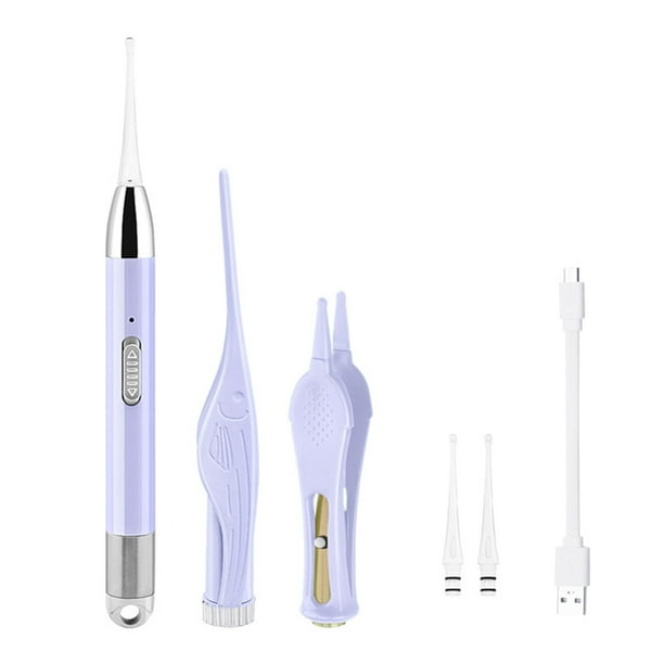 LED Light Ear Pick USB Recargable Ear Wax Removal Nose Clean Clip Baby Adultos Ear Nose Clean Twe MABOTO Selección de orejas