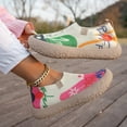 thumbnail image 6 of Dakaela Knit Slip on Shoes for Women 2026 Fashion Print Casual Walking Running Tennis Sneakers Thick Soft Sole Work Loafers Size 6-10 Khaki, 6 of 6