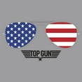 thumbnail image 2 of Boy's Top Gun American Flag Aviator Sunglasses Logo  Pull Over Hoodie Athletic Heather Large, 2 of 4