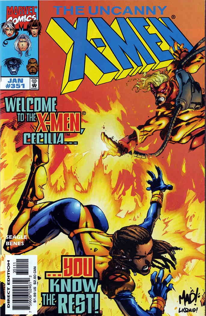 Uncanny XMen, The 351 VF ; Marvel Comic Book