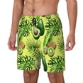 thumbnail image 1 of Balery Kiwi and Avocado Bañador para hombre, shorts de playa de secado rápido con entrepierna y forro de compresión-Small, 1 of 6