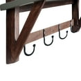 thumbnail image 4 of Brookside 40"W Wood and Concrete-Coated Top Wood Entryway Coat Hook, 4 of 6