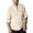Beige, variant on Bcfgryg Mens Collar Long Sleeve Solid Color Casual Fashion Vintage Standing Collar Shirt Stretch Comfort Men's Shirts