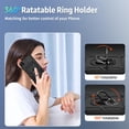 thumbnail image 6 of for iPhone XR Case with Camera Lens Cover, HD Screen Protector, 10 FT Military Grade Drop Protection, Magnetic Ring Holder Kickstand Protective Phone Case, Black, 6 of 12
