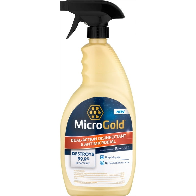 Microgold Disinfectant & Antimicrobial, Dual-Action - 24 fl oz