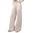 thumbnail image 2 of Womens Sweatpants Ultra High Waisted Sweatpants Loose Wide Leg Fit Tummy Control Casual Pants Pink M, 2 of 3