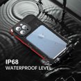 thumbnail image 4 of for iPhone 13 Pro Max Case Waterproof Shockproof Dustproof Full-Body Sturdy with Camera Lens Protection and Built-in Screen Protector,Underwater Full Sealed Cover for iPhone 13 Pro Max, Black/Red, 4 of 11