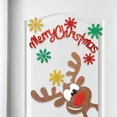thumbnail image 3 of Pegatinas navideñas para puertas y ventanas, de tela de fieltro, con dibujos de muñeco de nieve, Papá Noel y alce, para decoración de invierno, Navidad y Año Nuevo, 3 of 5