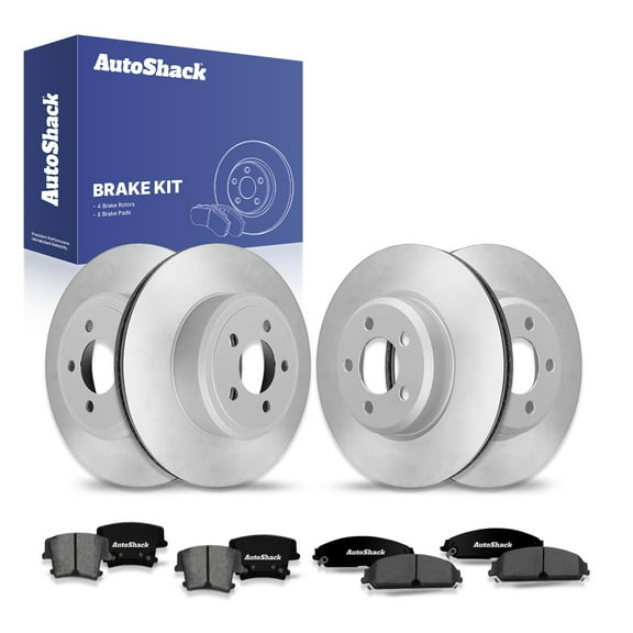 AutoShack Front Vented & Rear Vented Brake Rotors   Ceramic Pads 12-PC Brake Kit Replacement for 2012-2013 Dodge Charger 2010 Dodge Charger 2010 Chrysler 300 2005 Chrysler 300
