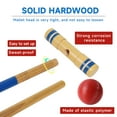 thumbnail image 5 of GSE Games & Sports Expert 6-Player Outdoor Yard Croquet Game Set with Wooden Mallets and Mutli-Color Croquet Ball. Great for Adults/Kids Family Gathering, Family Reunions, Party Game (Deluxe Set), 5 of 6