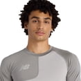 thumbnail image 4 of New Balance Mens Asym Top Right T-Shirt Grey L, 4 of 5