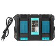 thumbnail image 3 of Battery Charger, Sturdy Double Battery Charger, Prevent Overheating For  Power Tools Durable Car EU Plug 110-230V, 3 of 8