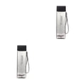 thumbnail image 4 of Botella de agua Bewildely Cuadrado de gran capacidad Negro transparente 2Conjunto, 4 of 6