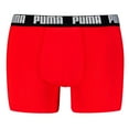 thumbnail image 2 of PUMA Calzoncillos bóxer para hombre, pack de 6 - Everyday Basic Boxers 6P, algodón elástico, unicolor Negro/Rojo XXL (XX-Large), 2 of 3