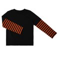thumbnail image 7 of Fozruso Boys Striped Long Sleeve T-Shirts Casual Round Neck Pullover Tee Shirt Tops Fall Outfits, 7 of 7