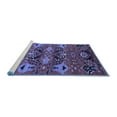 thumbnail image 2 of Ahgly Company Machine Washable Indoor Rectangle Oriental Blue Industrial Area Rugs, 2' x 3', 2 of 4